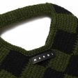 Girls Green Check Crochet Handbag Cheap