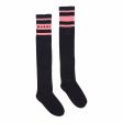 Girls Navy Logo Cotton Long Socks Hot on Sale