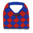 Girls Blue Check Crochet Handbag Fashion