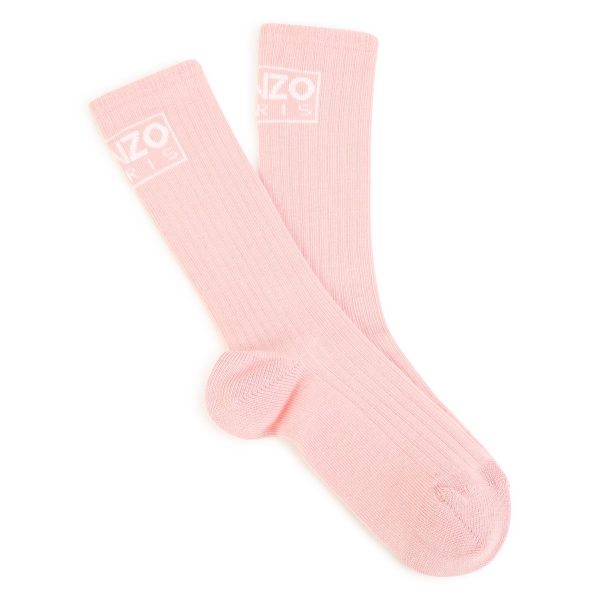 Boys & Girls Pink Logo Socks Cheap