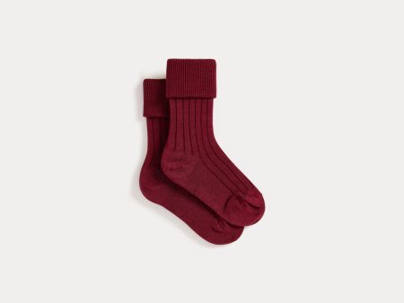 Boys & Girls Red Cotton Socks Discount