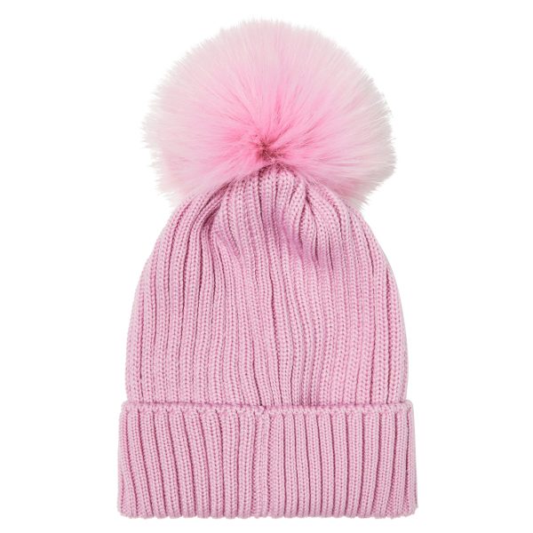 Girls Pink Wool Hat Cheap