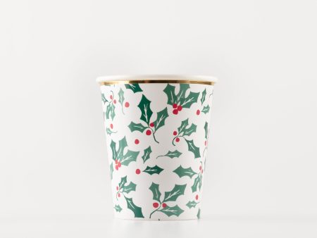 Holly Pattern Cups(8 Pack) Online Hot Sale