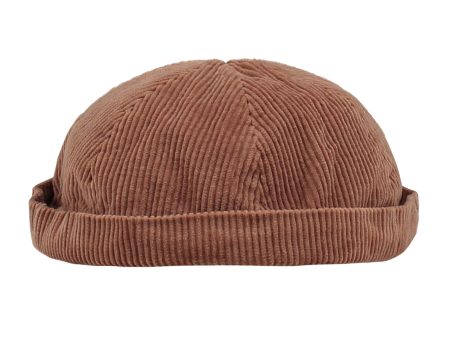 Boys & Girls Brown Corduroy Hat Discount