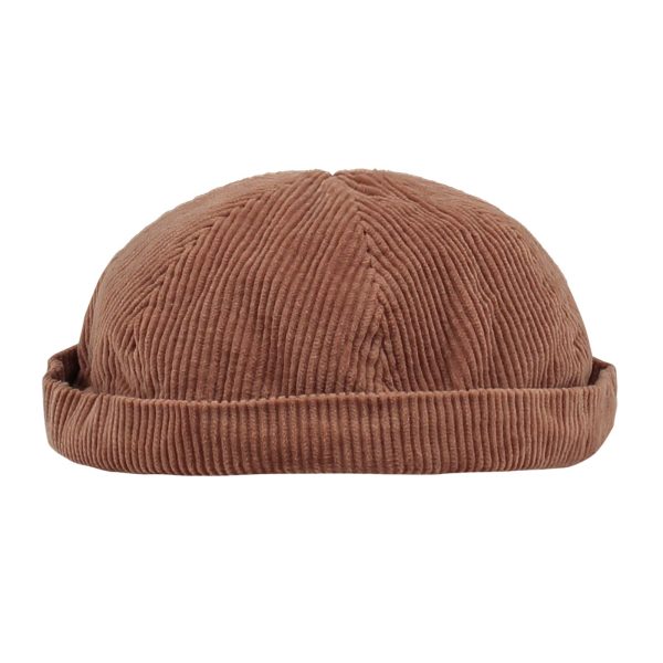 Boys & Girls Brown Corduroy Hat Discount