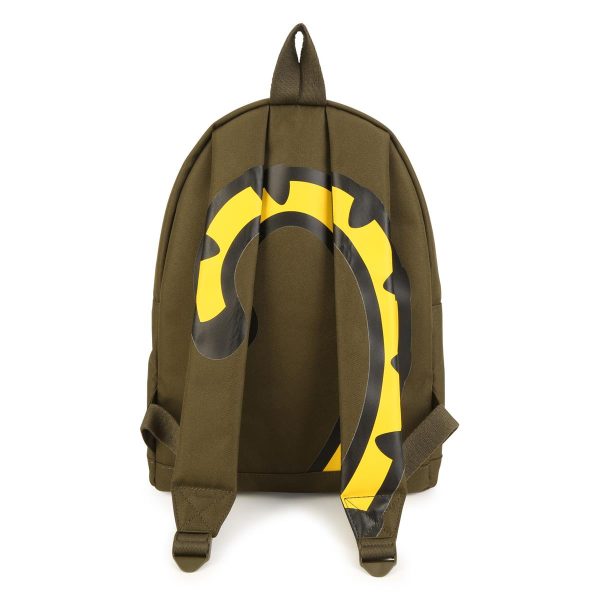 Boys & Girls Dark Green Logo Backpack For Discount