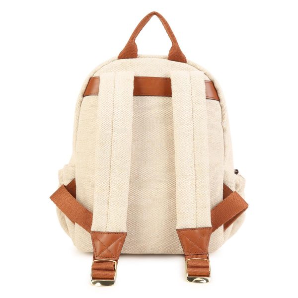 Girls Beige Logo Backpack(27x22x8,5cm) Online