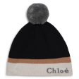 Girls Navy Logo Knit Hat For Cheap