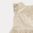 Girls Champagne Embroidered Dress Online Hot Sale