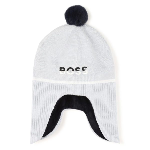 Boys White Logo Hat Cheap