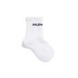 Boys & Girls White Logo Cotton Socks For Discount