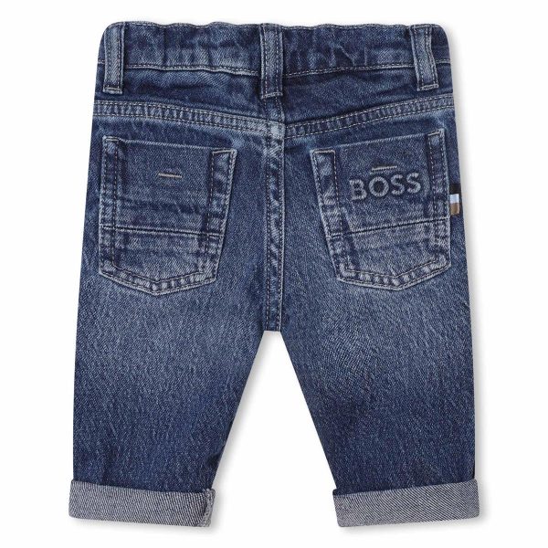 Baby Boys Blue Denim Trousers Cheap