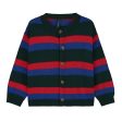 Boys & Girls Green Stripes Cardigan Cheap