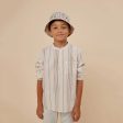 Boys Grey Floral Cotton Hat For Discount