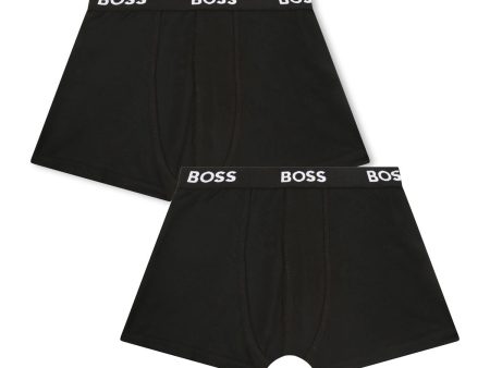 Boys Black Cotton Underwear Set Online now