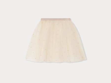 Girls Champagne Embroidered Skirt on Sale