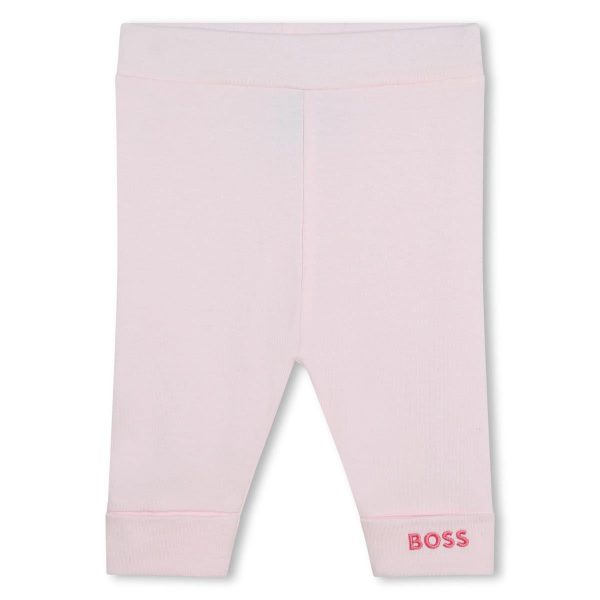 Baby Girls Pink Logo Leggings Cheap