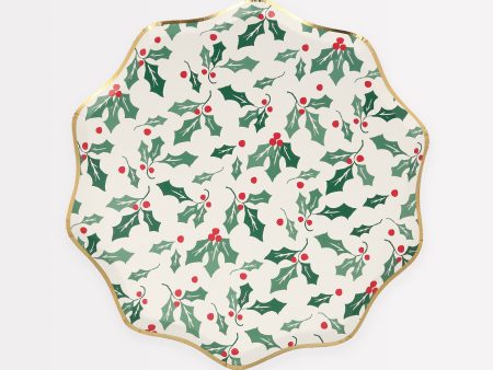 Holly Pattern Side Plates(8 Pack) Online Hot Sale