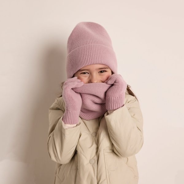 Girls Lilac Cashmere Hat Online Hot Sale