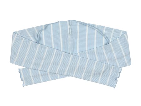 Girls Blue Stripes Shoulder Warmer Online Hot Sale