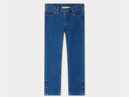 Girls Blue Denim Trousers Cheap