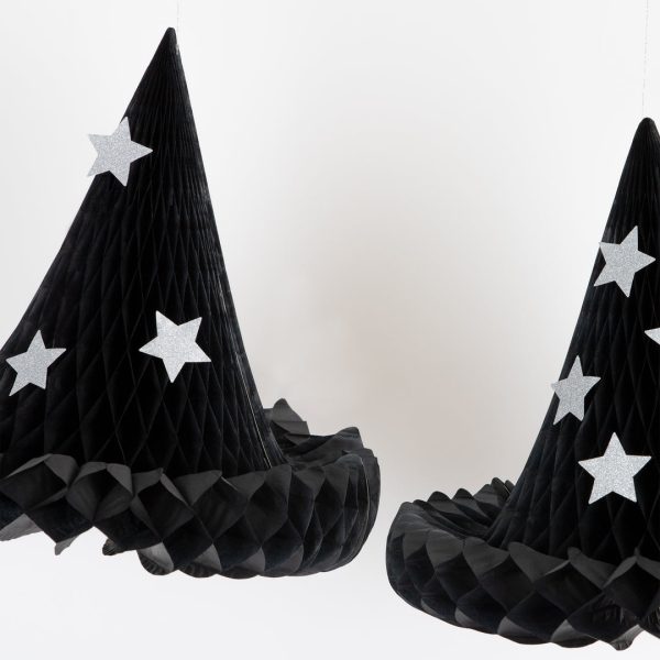 Hanging Honeycomb Witch Hat Decorations(3 Pack) Online now