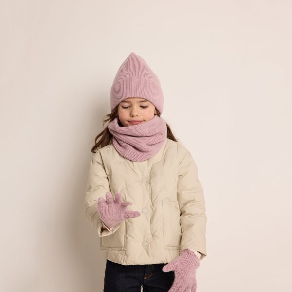 Girls Lilac Cashmere Hat Online Hot Sale