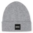 Boys Grey Logo Hat For Cheap