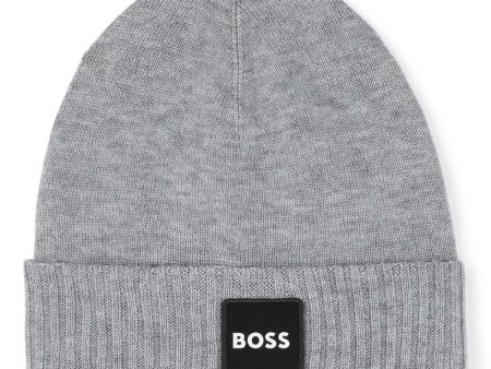 Boys Grey Logo Hat For Cheap