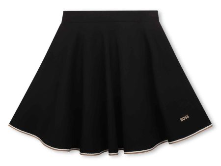 Girls Black Logo Skirt Online now