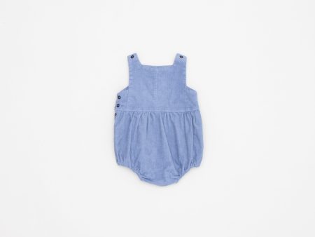 Baby Boys & Girls Blue Corduroy Babysuit Online Sale