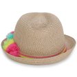 Girls Beige Sun Hat Discount