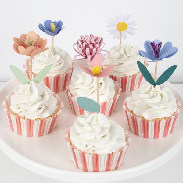 Flower Garden Cupcake Kit (x 12 toppers) For Sale