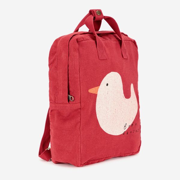 Boys & Girls Red Duck Printed Backpack Hot on Sale