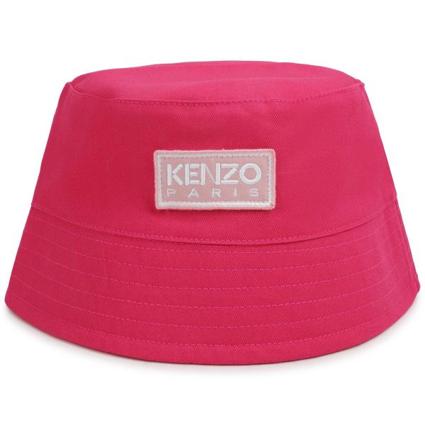 Girls Red Printed Hat For Discount