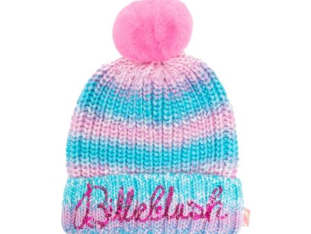 Girls Blue Knit Hat Fashion