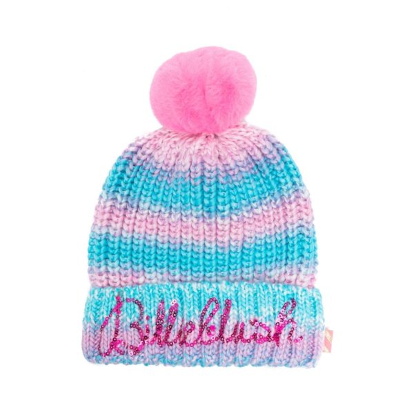 Girls Blue Knit Hat Fashion