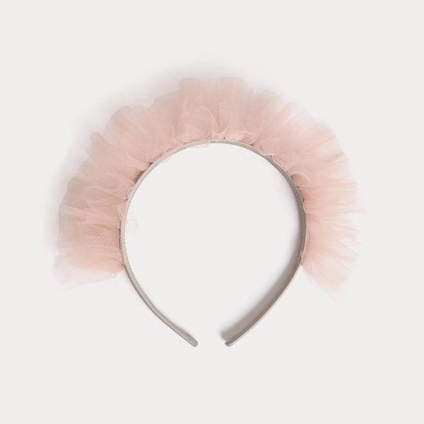 Girls Pink Tulle Headband For Cheap