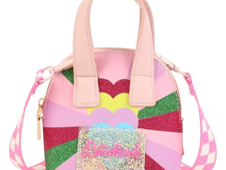 Girls Pink Logo Shoulder Bag Discount