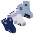 Baby Boys & Girls Blue Socks(3 Pack) Online Sale