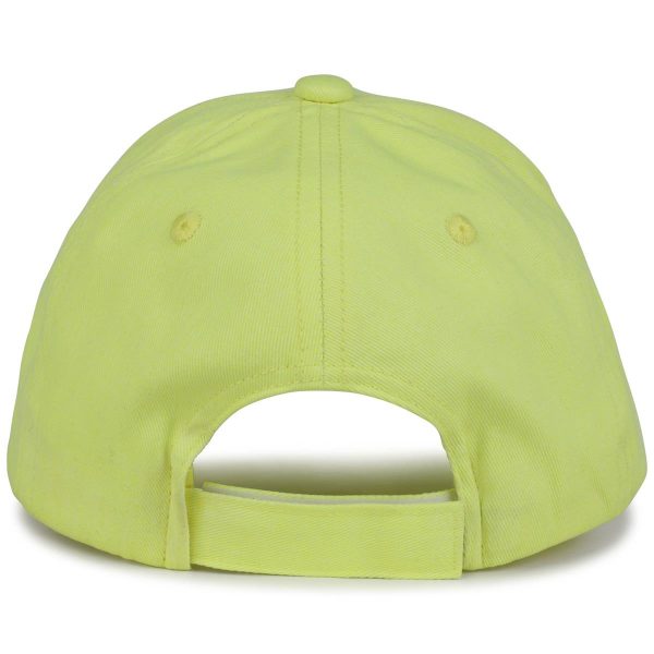 Boys Fluo Green Logo Cap Cheap