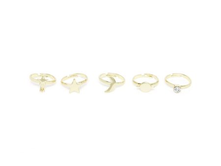 Girls Champagne Ring Set(5 Pack) Online