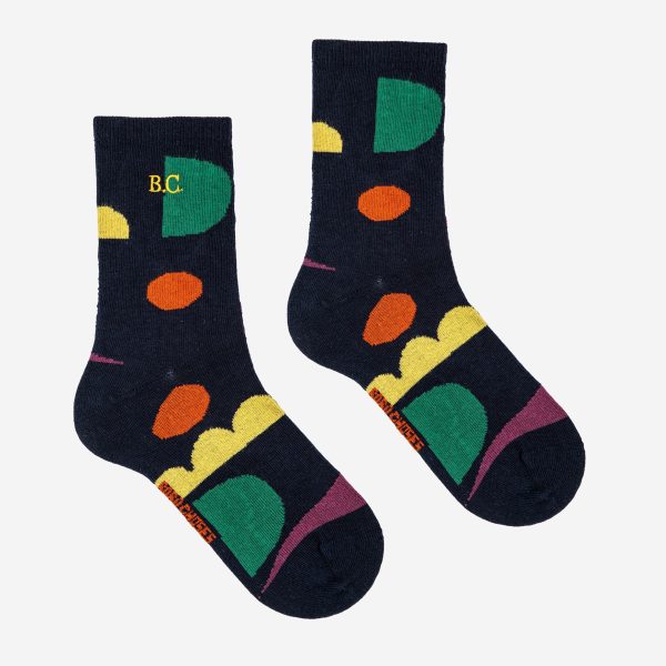 Boys & Girls Navy Cotton Socks For Sale