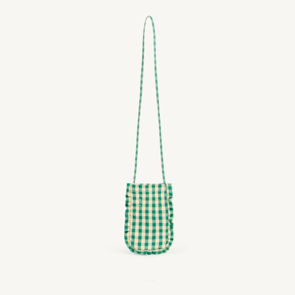 Girls Green Check Logo Shoulder Bag Fashion