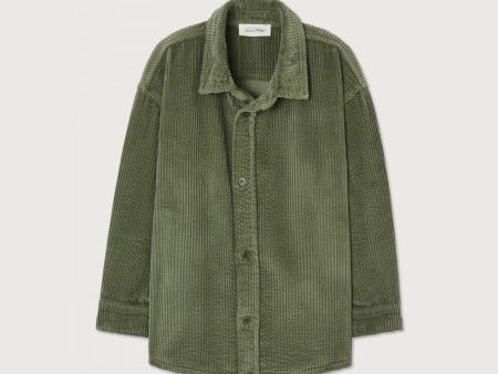 Boys & Girls Green Corduroy Shirt Online now