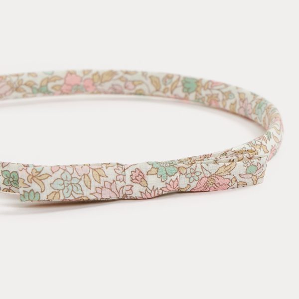 Girls Pink Floral Headband For Discount