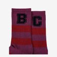 Boys & Girls Purple Logo Cotton Socks Online now