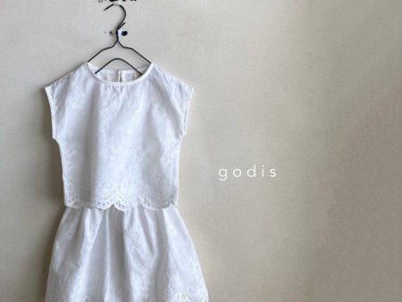 Girls White Embroidered Cotton Dress Hot on Sale