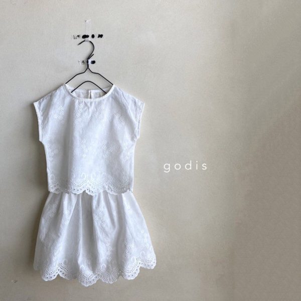 Girls White Embroidered Cotton Dress Hot on Sale