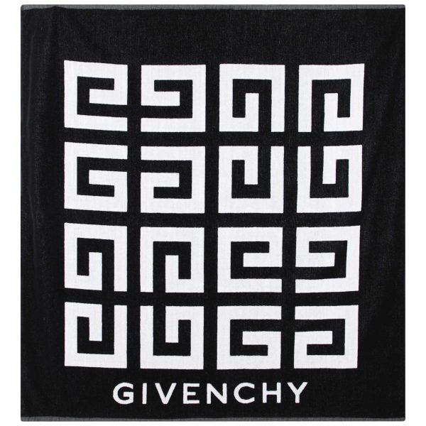 Girls Black Logo Beach Towel Online Hot Sale